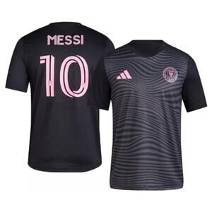 NWT adidas Lionel Messi Inter Miami CF #10 Women's Performance Shirt Black Large